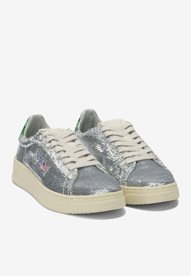 Autry Dallas Low-Top Sneakers Silver ADLWTI01_dc1e6f44-dd54-4ad3-a660-690e20c0e21d