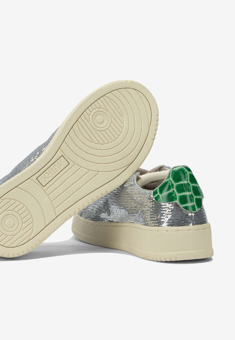 Autry Dallas Low-Top Sneakers Silver ADLWTI01_dc1e6f44-dd54-4ad3-a660-690e20c0e21d
