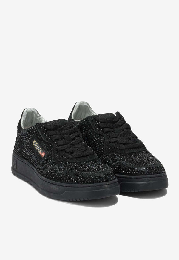 Autry Medalist Studded Low-Top Sneakers Black AULWNA02_2c4f3522-2462-4f53-bebd-9e1e9d8473a7
