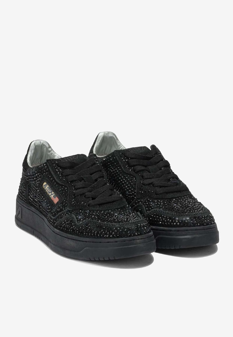 Autry Medalist Studded Low-Top Sneakers Black AULWNA02_2c4f3522-2462-4f53-bebd-9e1e9d8473a7