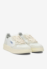 Autry Medalist Leather and Suede Sneakers  White AULWTA01_fd3a2995-8d1e-4664-8809-299adcbe0999