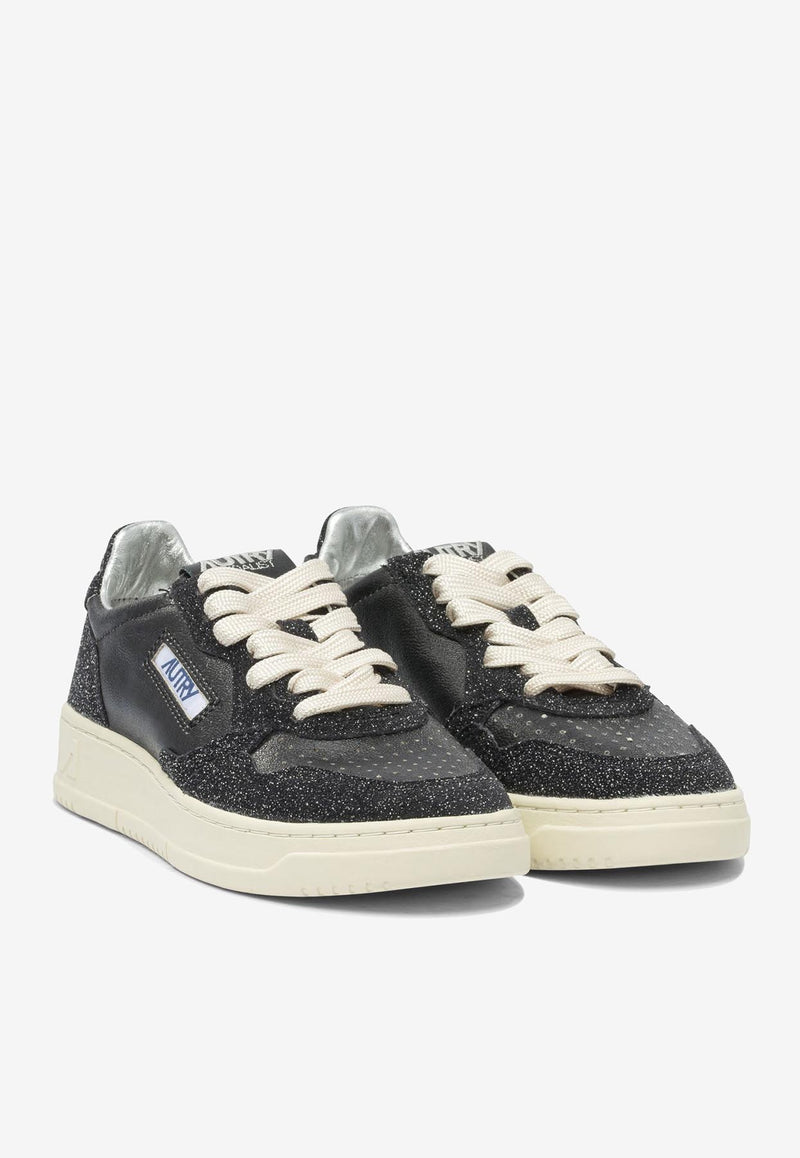 Autry Medalist Glittered  Sneakers  Black AULWTA06_bebf8859-d359-4fd2-be23-d0689cd61c7e