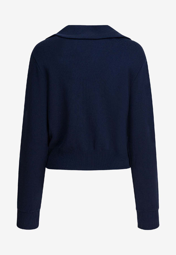 Autry Logo Embroidered Zip-Up Jacket Blue JAPWB7KB_e6f1c763-21ea-4651-ac03-19aec70dc22b