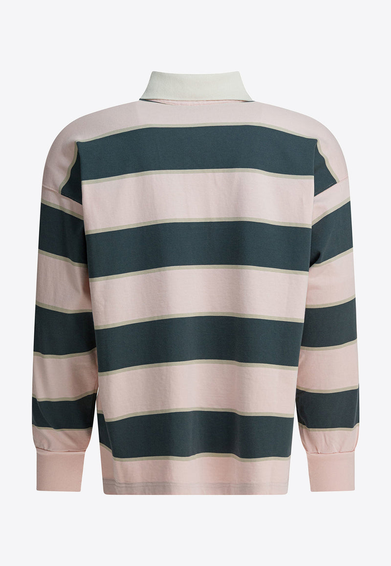 Autry Striped Long-Sleeved Polo T-shirt Multicolor POPXL6JE_d2177ca5-9b63-4546-bad9-07ab8162ddc9