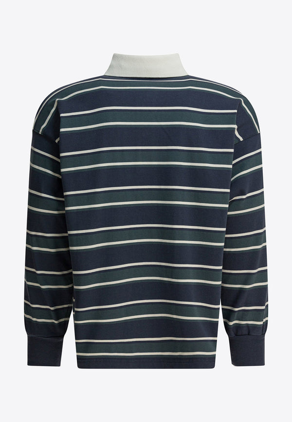 Autry Striped Long-Sleeved Polo T-shirt Multicolor POPXL6JV_dca938ae-ed3f-4b17-aca2-c3e2bbedab9c