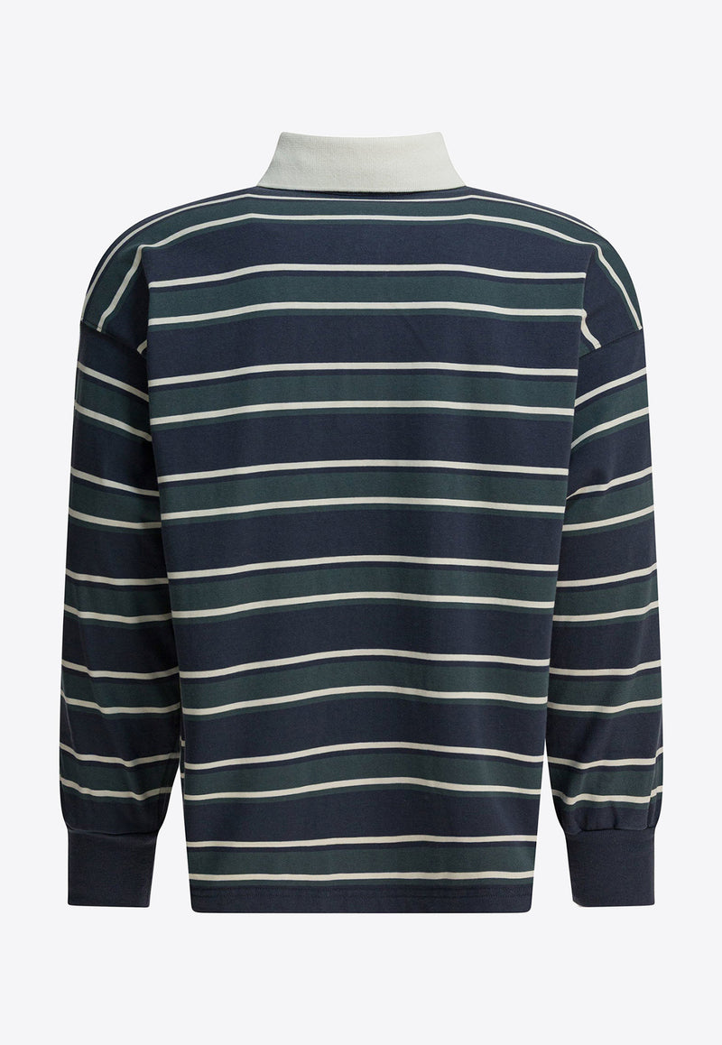 Autry Striped Long-Sleeved Polo T-shirt Multicolor POPXL6JV_dca938ae-ed3f-4b17-aca2-c3e2bbedab9c