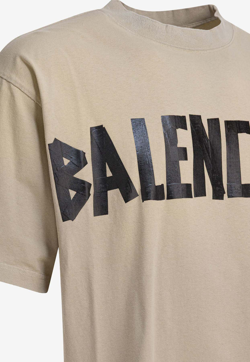 Balenciaga Tape Type Logo T-shirt Beige 764235TSVK19501_6456f394-e3be-4779-bff3-8eaff295aec4