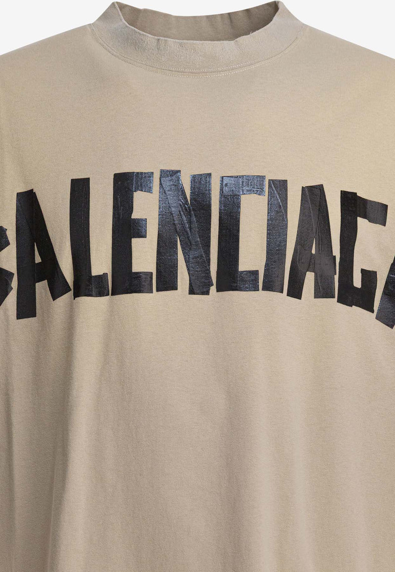 Balenciaga Tape Type Logo T-shirt Beige 764235TSVK19501_6456f394-e3be-4779-bff3-8eaff295aec4