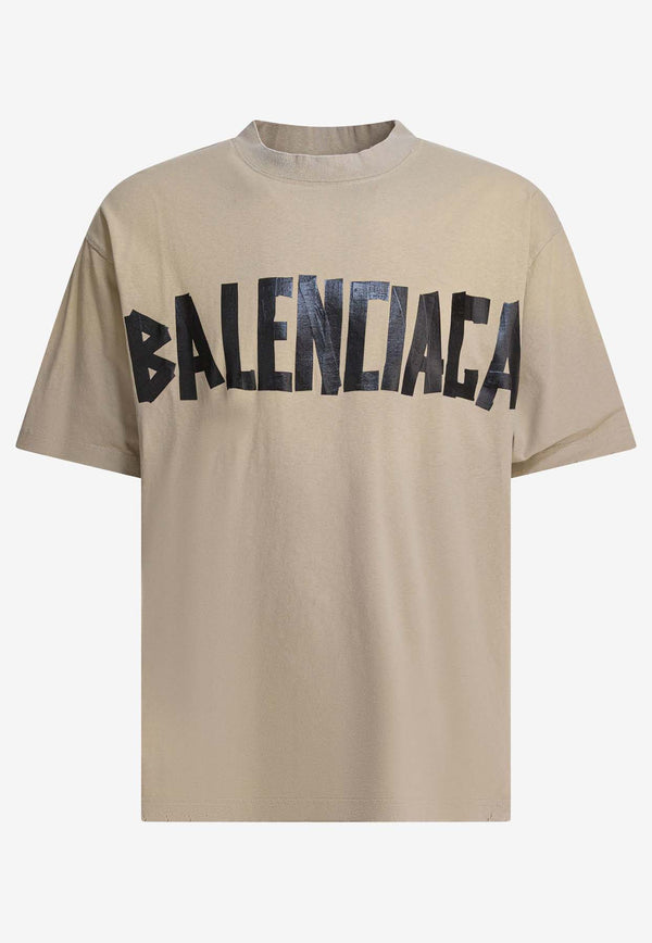 Balenciaga Tape Type Logo T-shirt Beige 764235TSVK19501_6456f394-e3be-4779-bff3-8eaff295aec4