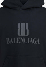 Balenciaga Nano BB Print Hooded Sweatshirt Black 767877TSVO31083_82507
