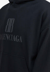 Balenciaga Nano BB Print Hooded Sweatshirt Black 767877TSVO31083_82507