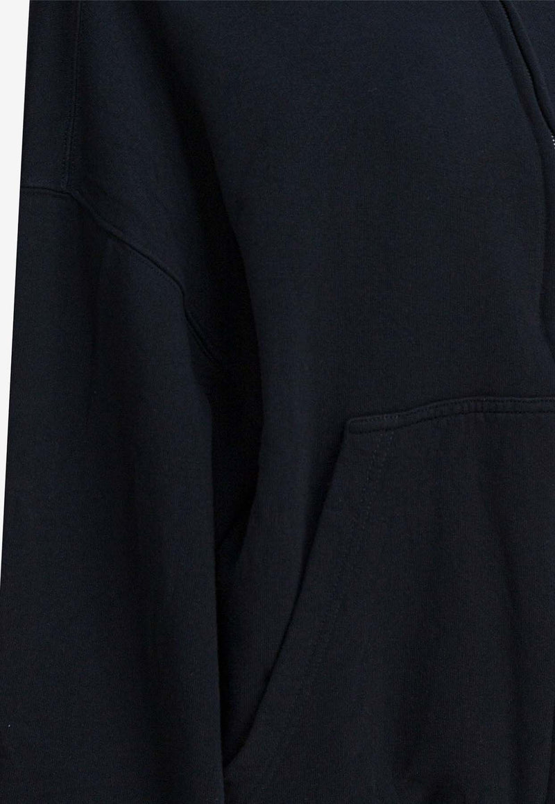 Balenciaga Flipped Logo Faded Zip-Up Hoodie Black 803264TSVU71750_82849