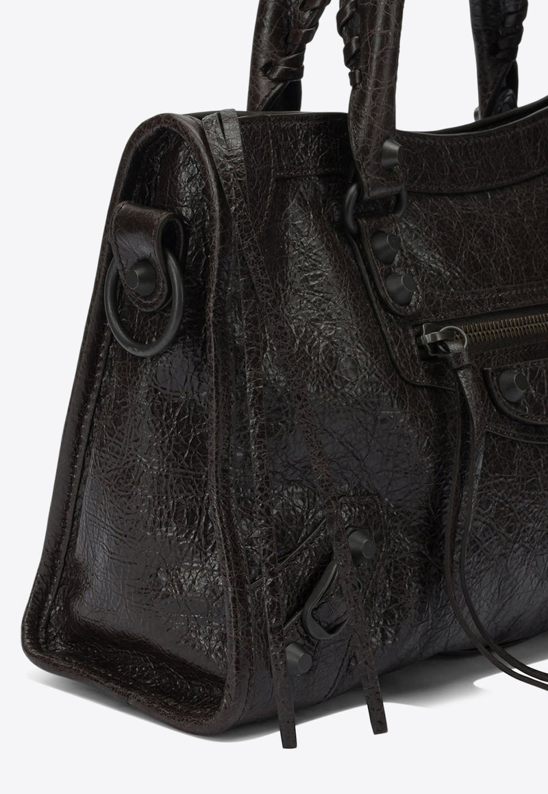 Balenciaga Small Le City Leather Tote Bag Brown 8114422ABEK2221_23570242-3434-4eee-b77f-1c995a389242