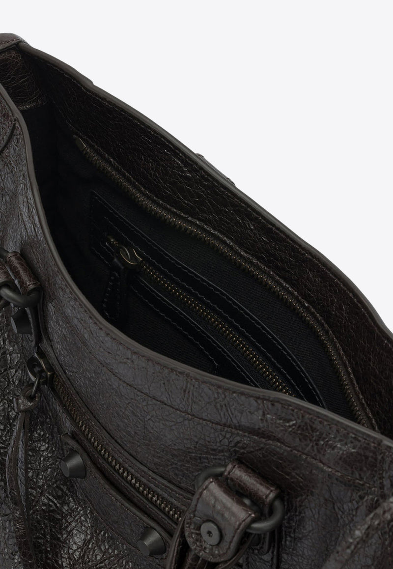 Balenciaga Small Le City Leather Tote Bag Brown 8114422ABEK2221_23570242-3434-4eee-b77f-1c995a389242