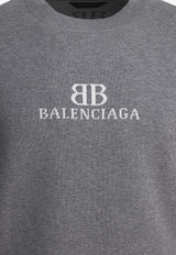 Balenciaga BB Logo Sweatshirt Gray 818422T33681380_82470