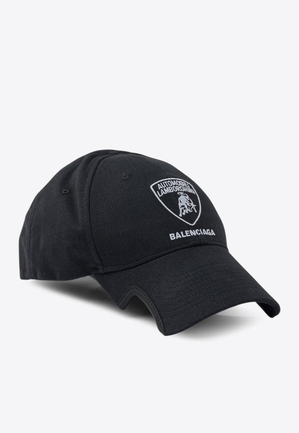Balenciaga Automobili Lamborghini Baseball Cap Black 835105410B21000_ee83bb61-55ad-4739-b033-68bf39984a62