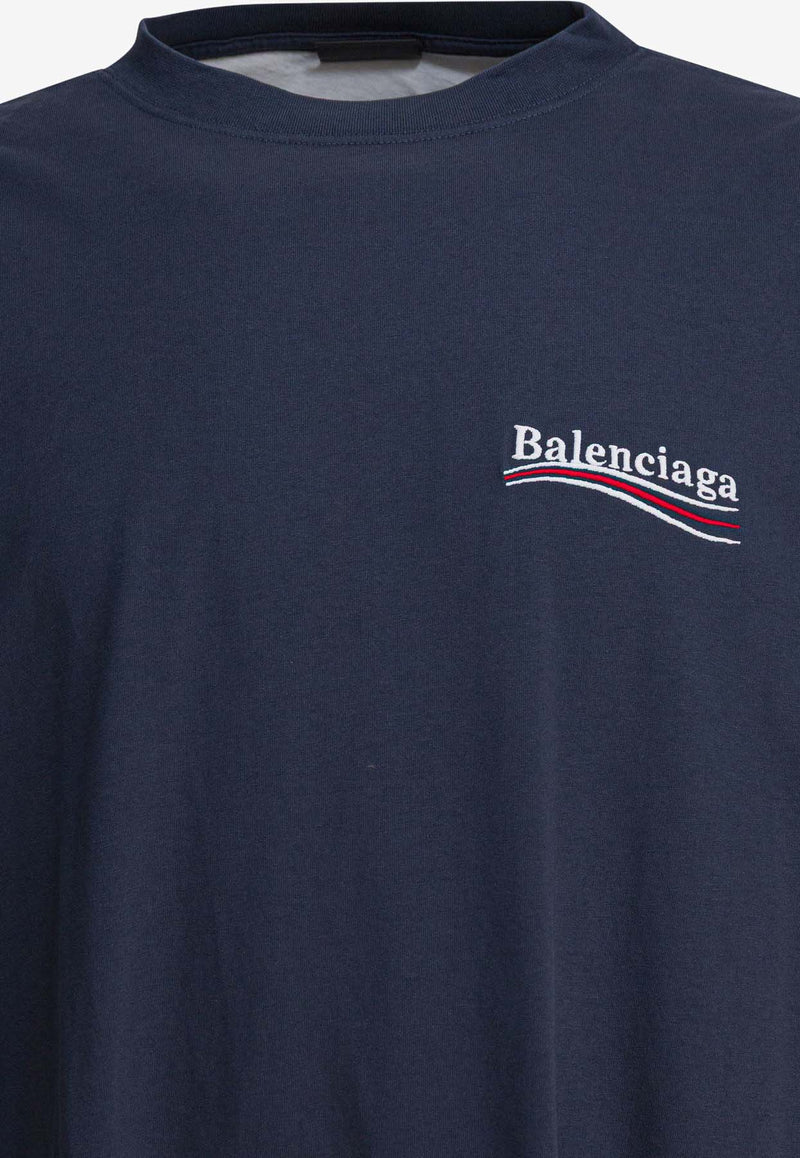 Balenciaga Political Campaign Print T-shirt Blue 835512TSVU93903_c692dd6e-6ae5-41b4-9b9a-ec5d8c6f7a6b