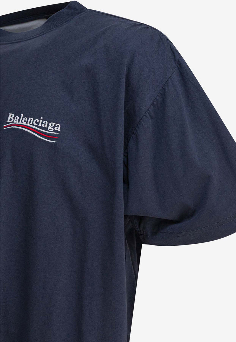 Balenciaga Political Campaign Print T-shirt Blue 835512TSVU93903_c692dd6e-6ae5-41b4-9b9a-ec5d8c6f7a6b
