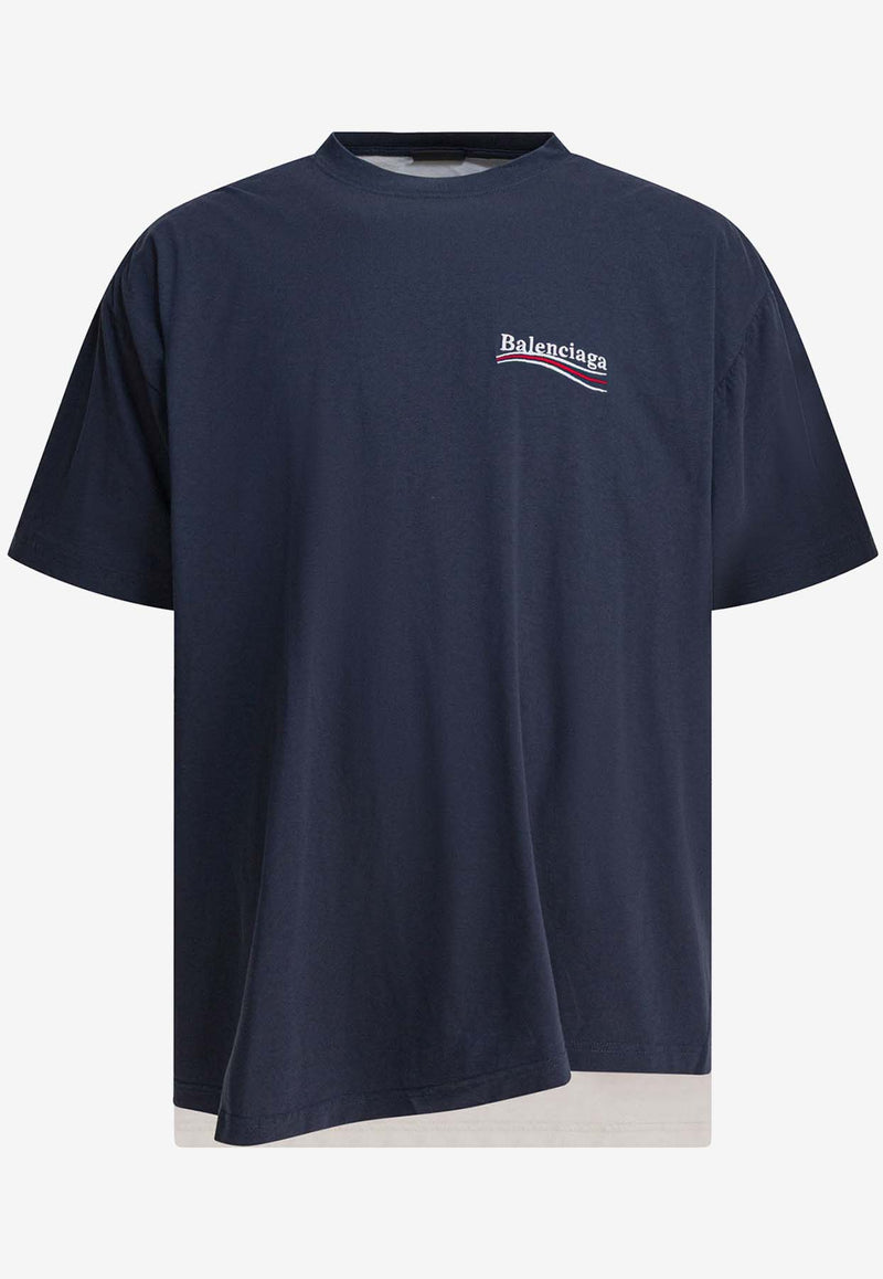 Balenciaga Political Campaign Print T-shirt Blue 835512TSVU93903_c692dd6e-6ae5-41b4-9b9a-ec5d8c6f7a6b