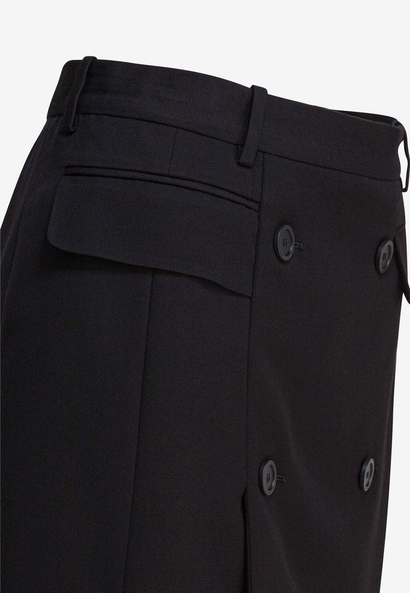 Balenciaga Wool-Blend Mini Skirt Black 838765TRT011000_82426