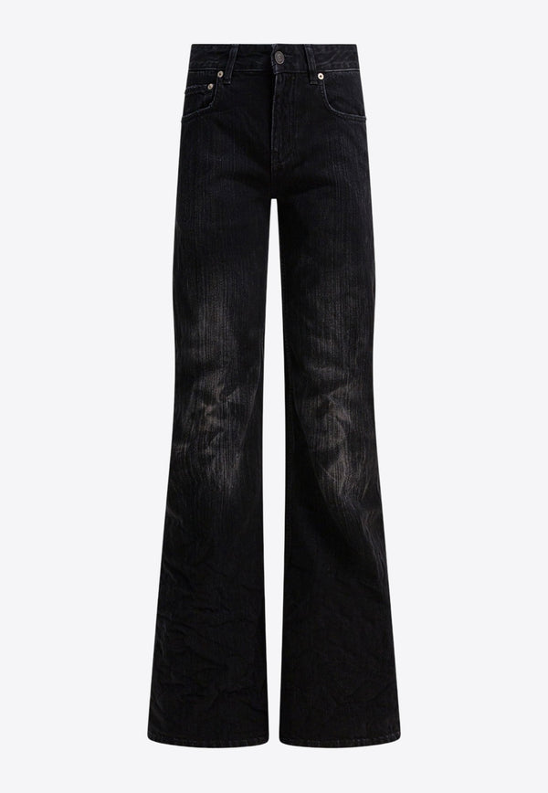 Balenciaga Faded Wide-Leg Jeans Black 852328TTW671037_112c7b8c-4cbf-4077-b47e-57dec456586d