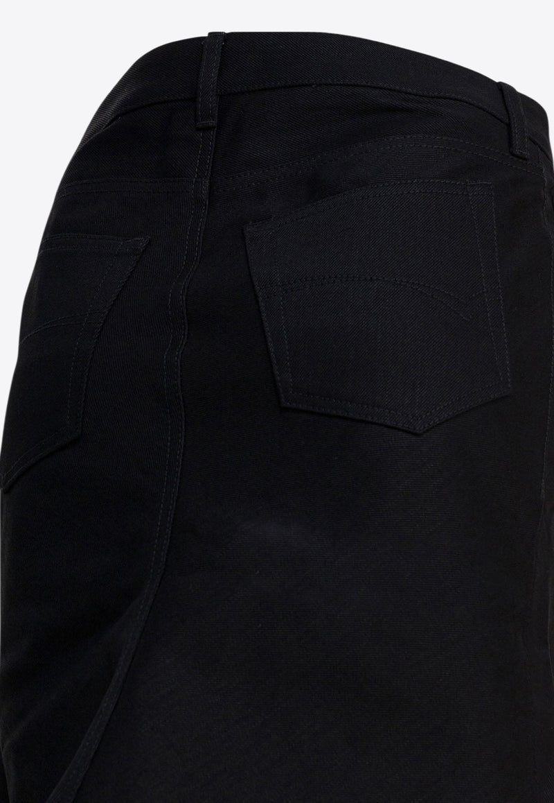Balenciaga Godet Midi Skirt Black 852330TTWA41000_197534a3-3f86-46c1-914b-684315db86a4