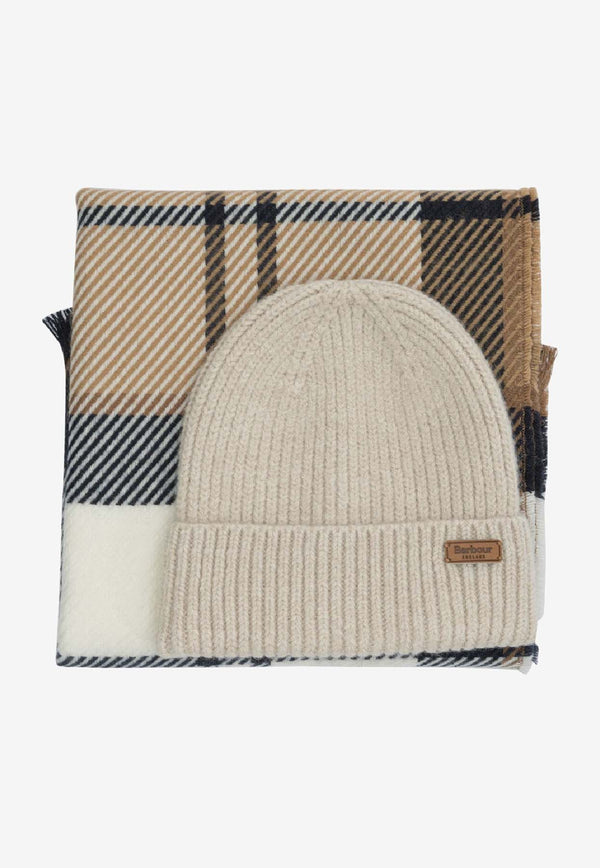 Barbour Pendle Beanie and Blair Scarf Gift Set Beige LGS0094LGSBR52_44fd6b4e-09cb-4593-82f2-5f4f3272fdbd