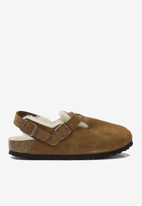 Birkenstock Tokyo Shearling Sabot Sandals Brown 1028382MINK_32a49a7e-045c-4b70-9638-9c28df358e82