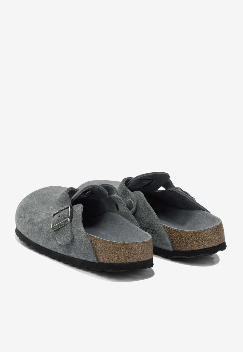 Birkenstock Boston Suede Slippers Gray 1030874GRAY_ccebff06-8487-4b37-8563-f8974ead2eb3