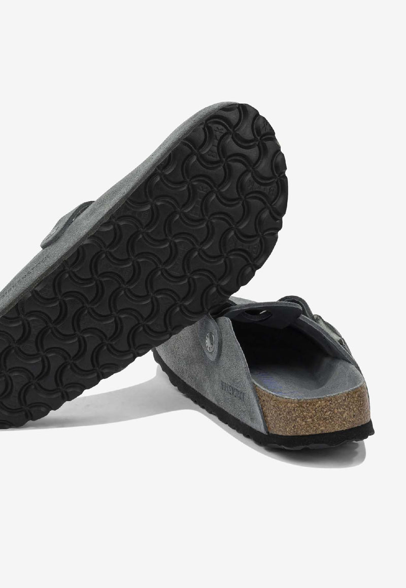 Birkenstock Boston Suede Slippers Gray 1030874GRAY_ccebff06-8487-4b37-8563-f8974ead2eb3