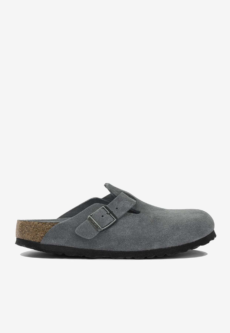 Birkenstock Boston Suede Slippers Gray 1030874GRAY_ccebff06-8487-4b37-8563-f8974ead2eb3