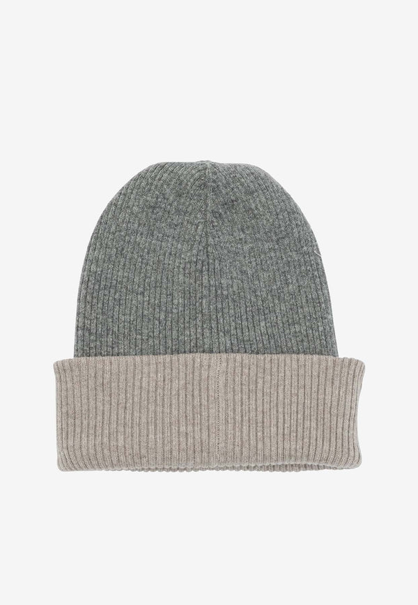 Brunello Cucinelli Reversible Cashmere Beanie Gray M2293600CIJ35_0c4c9526-beca-42ab-bbec-18338272b5b2