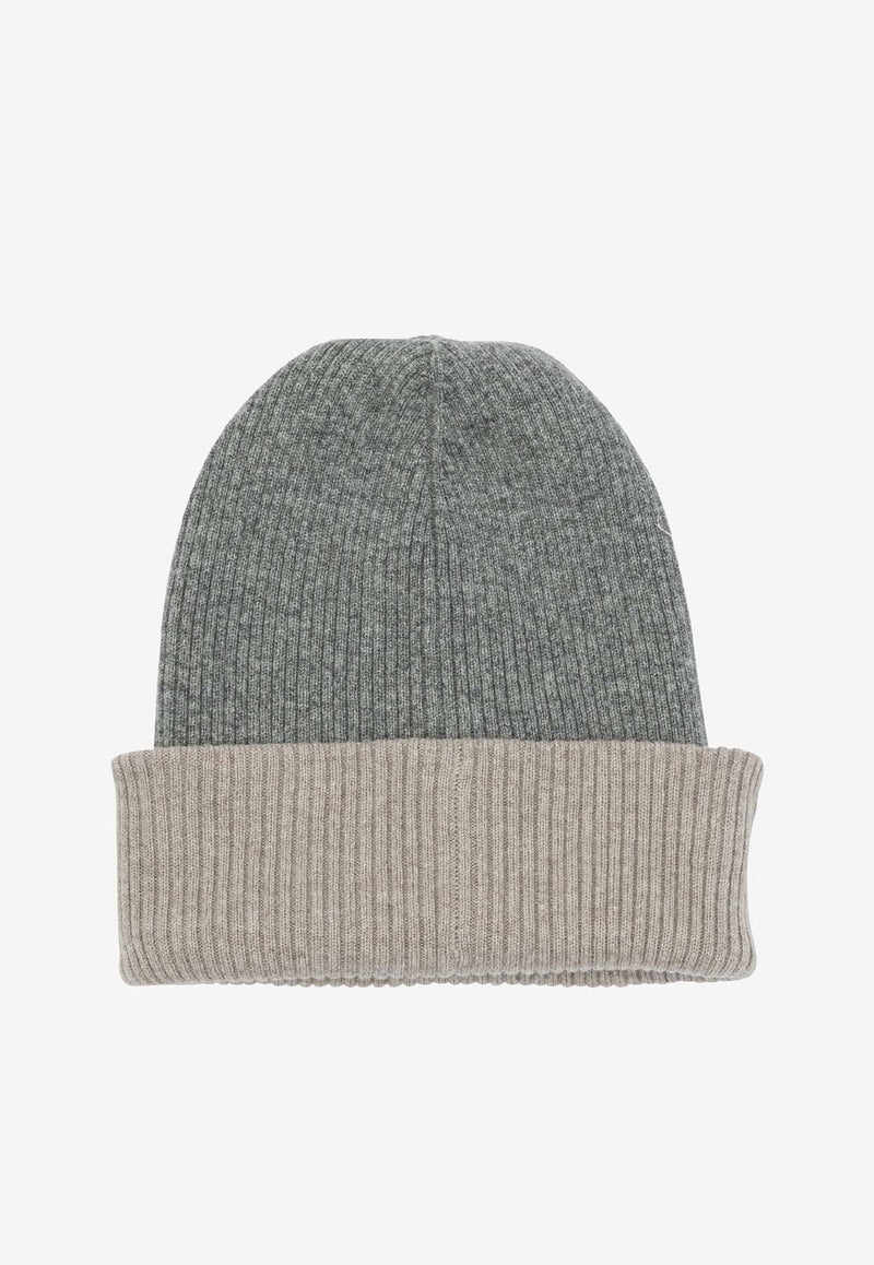 Brunello Cucinelli Reversible Cashmere Beanie Gray M2293600CIJ35_0c4c9526-beca-42ab-bbec-18338272b5b2
