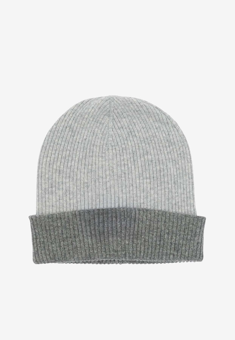 Brunello Cucinelli Reversible Cashmere Beanie Gray M2293600CS170_b64824c6-dac7-4db5-b692-8bf5bb369262