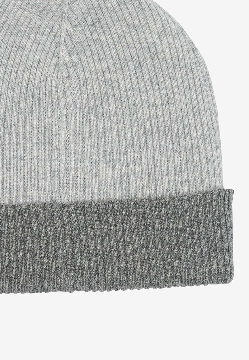 Brunello Cucinelli Reversible Cashmere Beanie Gray M2293600CS170_b64824c6-dac7-4db5-b692-8bf5bb369262