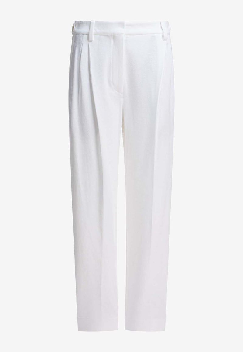Brunello Cucinelli Baggy Tailored Pants  White MG927P8764C7220_80a60f75-6f08-4260-b453-bd6ca8a3740c