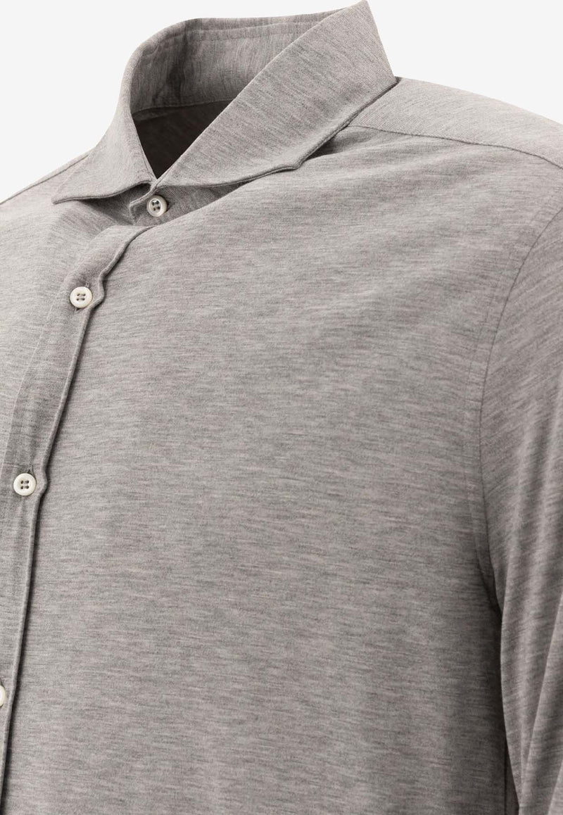 Brunello Cucinelli Silk-Blend Buttoned Shirt Gray MH8366686C571_195b83fd-6542-46cc-9ada-cd2f691a2259