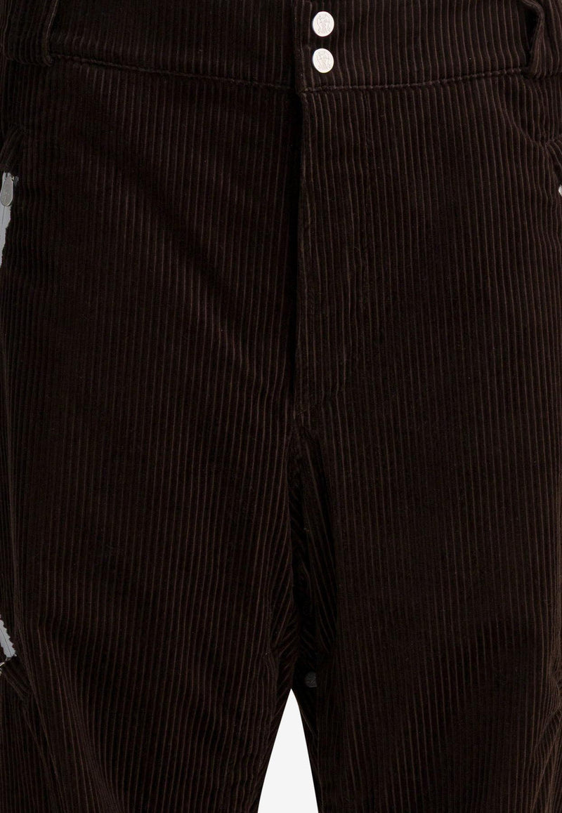 Brunello Cucinelli Velvet Padded Pants  Brown MM180KP06C416_25df085c-2f9e-4f46-874e-c72f3be2965f