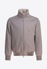 Brunello Cucinelli High-Neck Bomber Jacket Beige MM4006889CBR04_82887