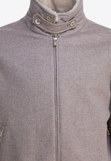 Brunello Cucinelli High-Neck Bomber Jacket Beige MM4006889CBR04_82887