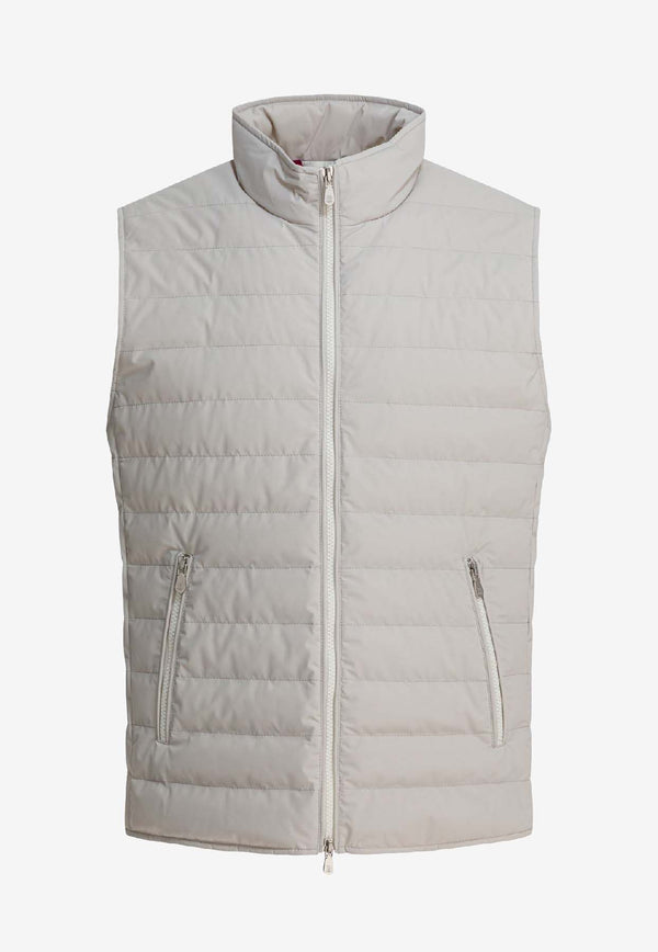 Brunello Cucinelli Quilted Taffeta Vest Beige MM4911797CUE79_a0e2f704-26bc-4568-80b0-d05e7f36eca6