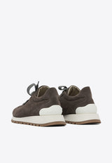 Brunello Cucinelli Suede Lace-Up Sneakers Brown MZSFG2110C7284_82843