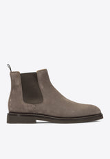 Brunello Cucinelli Suede Chelsea Boots Gray MZUPEAE818C2637_82394