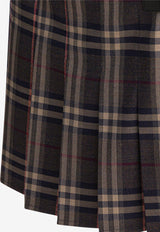 Burberry Pleated Check Mini Skirt Multicolor 8110427_82283