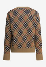 Burberry Vintage Check Wool Knit Sweater Beige 8110514_82816