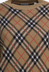 Burberry Vintage Check Wool Knit Sweater Beige 8110514_82816