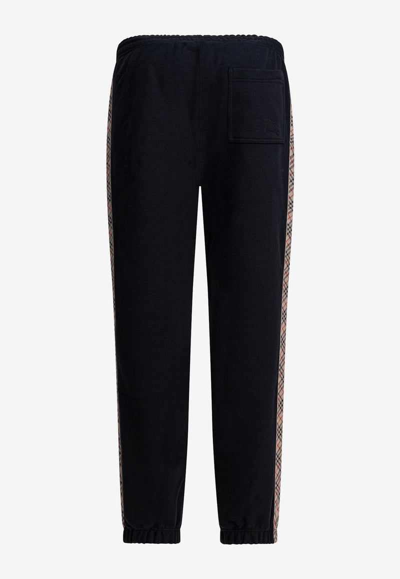 Burberry Check-Trimmed Track Pants Black 8110791_81786
