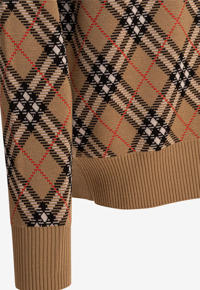 Burberry Vintage Check Crewneck Sweater Beige 8111379_82449