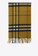 Burberry Checked Cashmere Scarf Yellow 8112714_5381d452-a367-44af-9018-37f8902f3317