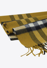Burberry Checked Cashmere Scarf Yellow 8112714_5381d452-a367-44af-9018-37f8902f3317